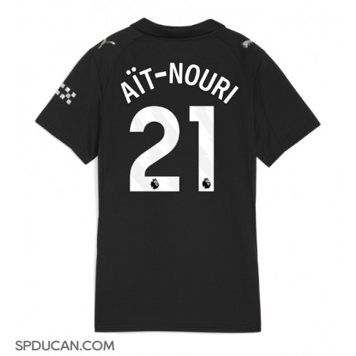 Zenski Nogometni Dres Manchester City Rayan Ait-Nouri #21 Gostujuci 2025-26 Kratak Rukav